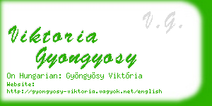 viktoria gyongyosy business card
