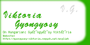 viktoria gyongyosy business card